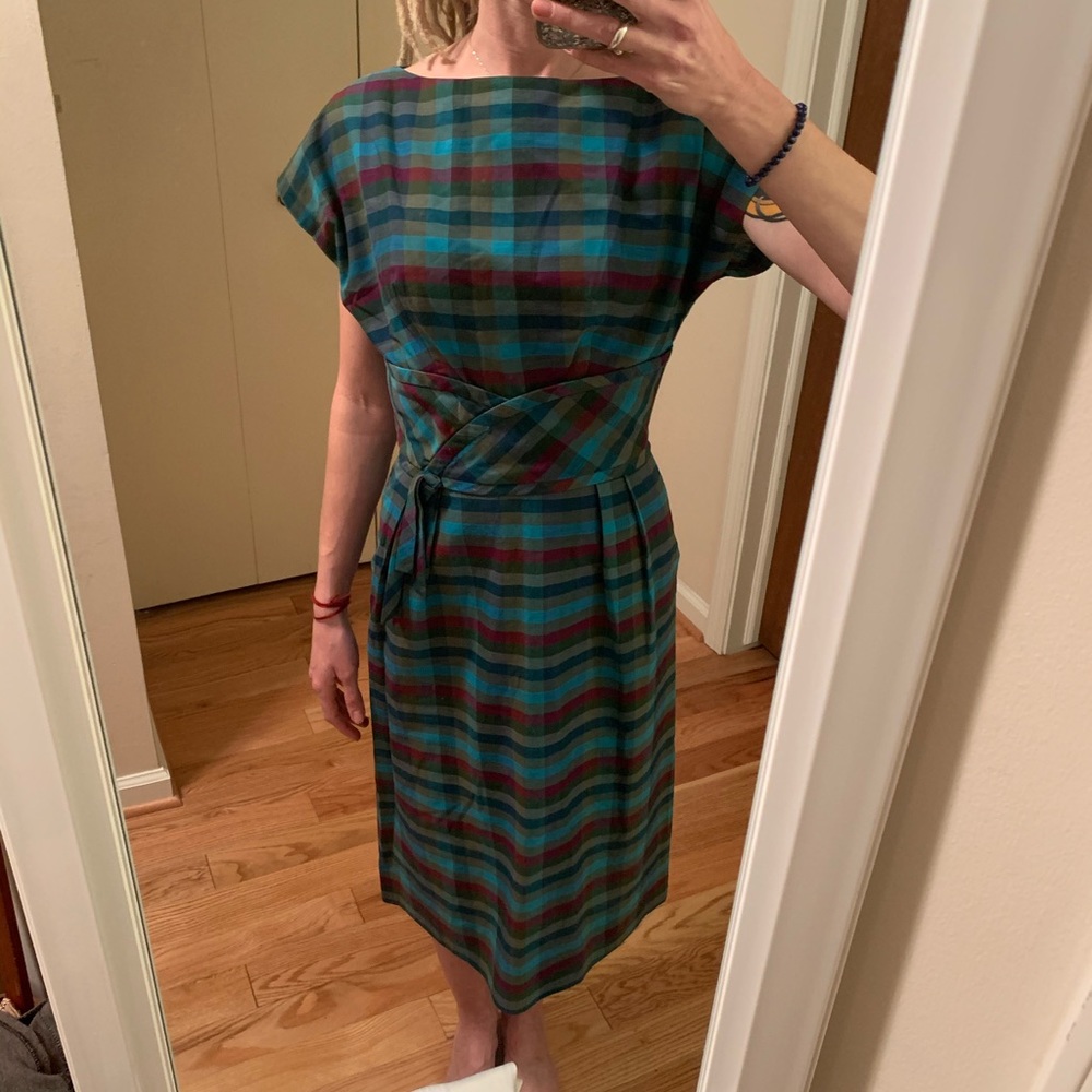 Milton Lippman original, plaid small dress